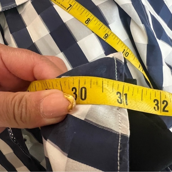 Bugatchi Uomo Navy and White Checkered Shirt - Picture 11 of 11